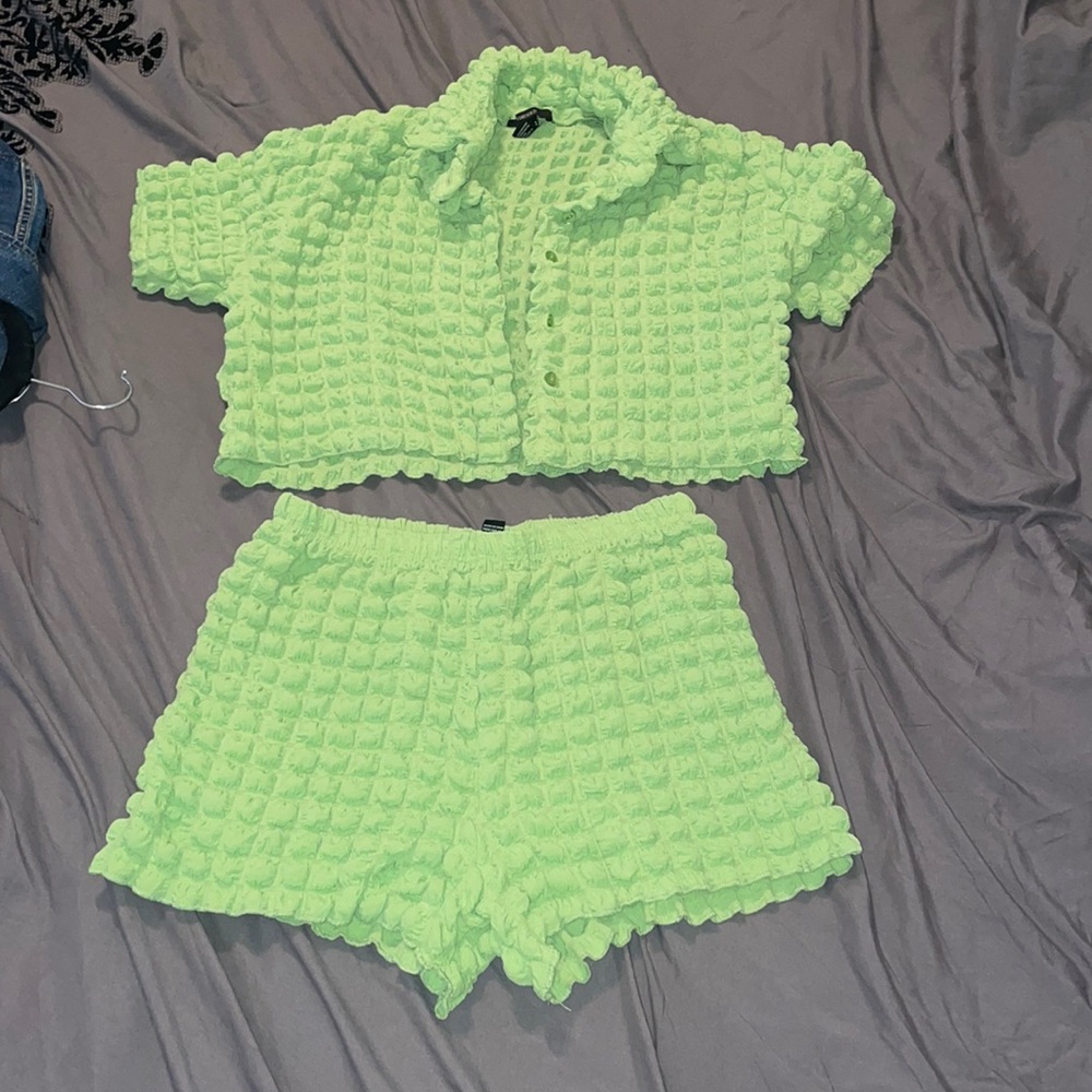 Lime green baddie set